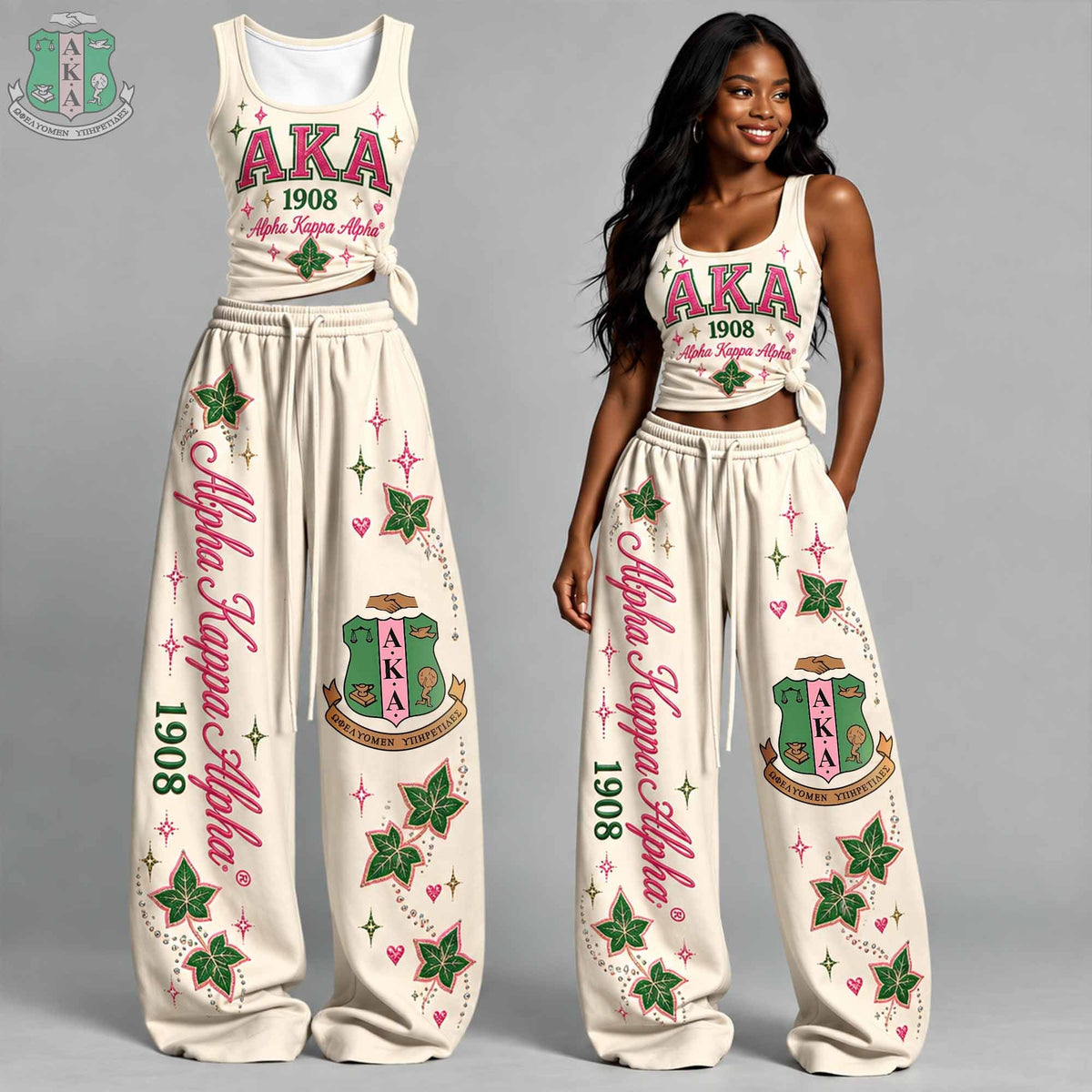 Varsity Chic TankTop Two-Piece Set HCT APT AKA 2109266