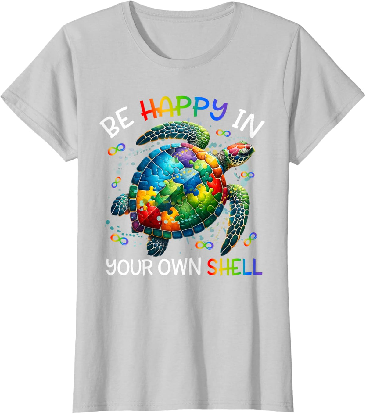 Puzzle Turtle Be Happy In Your Own Shell Autism Awareness