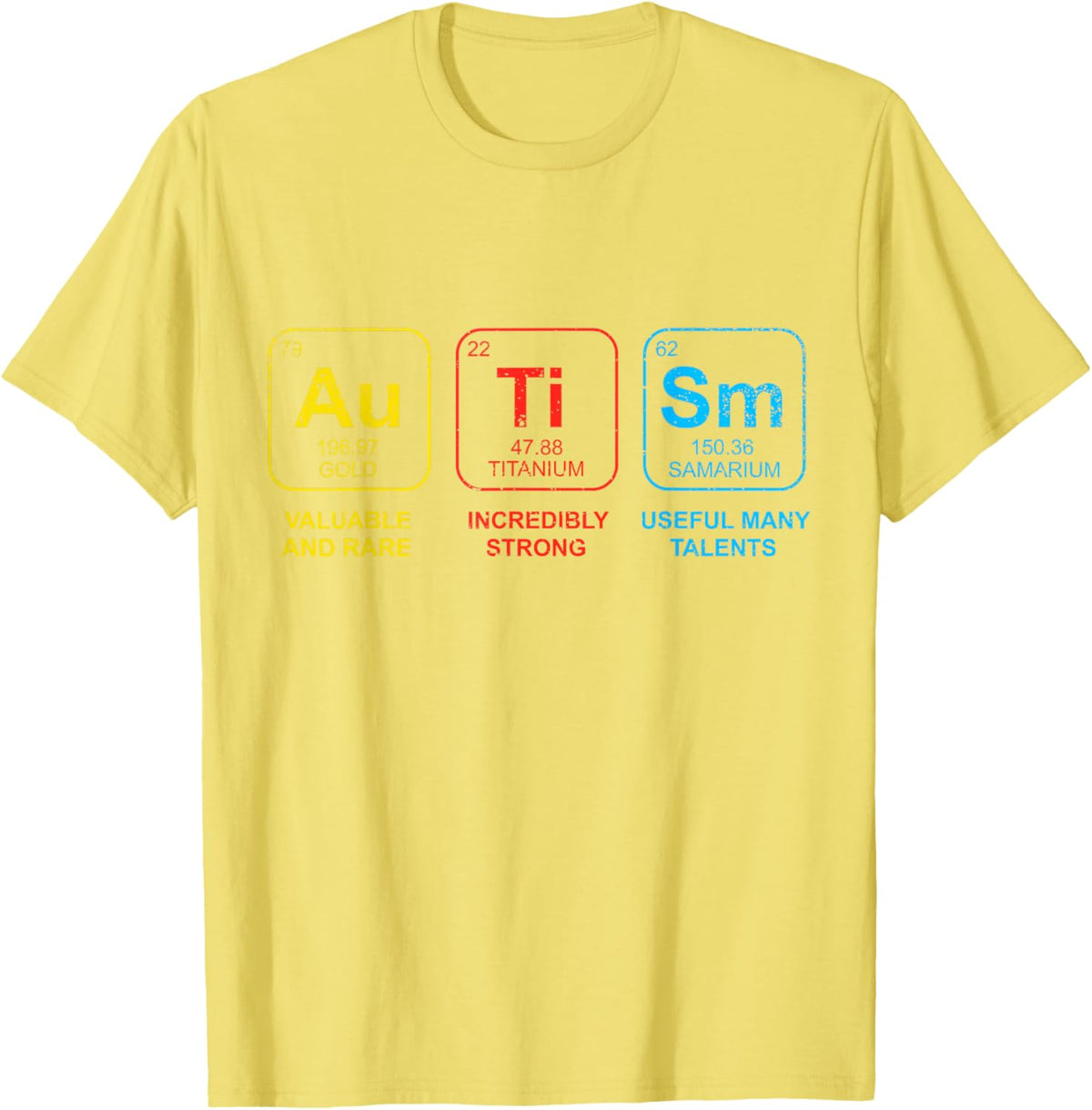 Autism Awareness Women Men Kids Elements Periodic Table ASD
