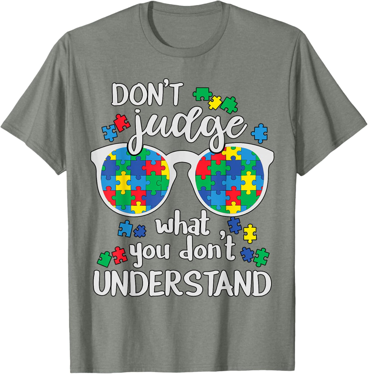 Don't Judge Understand Love Autistic Kids Autism Awareness