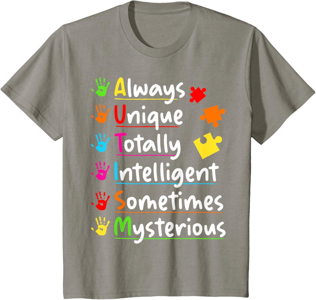 Always Unique Autism Awareness Totally Intelligent Kids