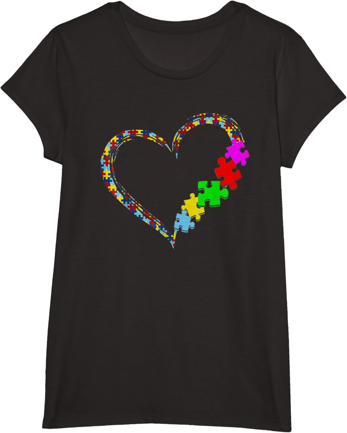 Autism Awareness Love Heart Puzzle Piece Gift Men Women