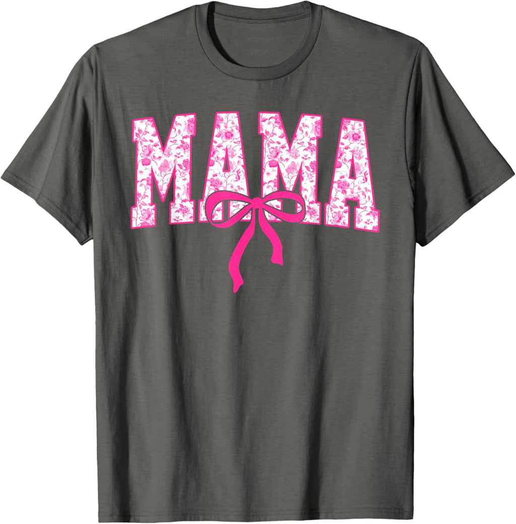 Coquette Pink Chinoiserie Mama Floral Bow Mom Mothers Day