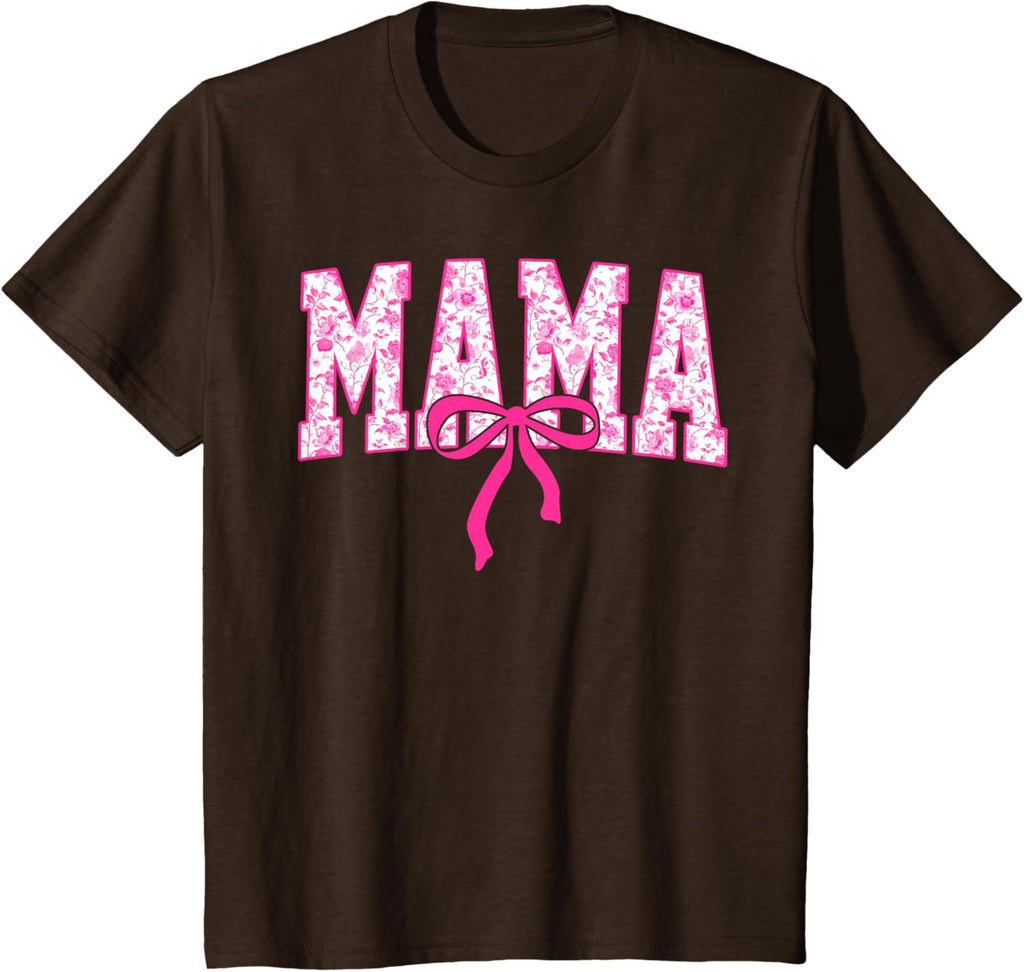 Coquette Pink Chinoiserie Mama Floral Bow Mom Mothers Day
