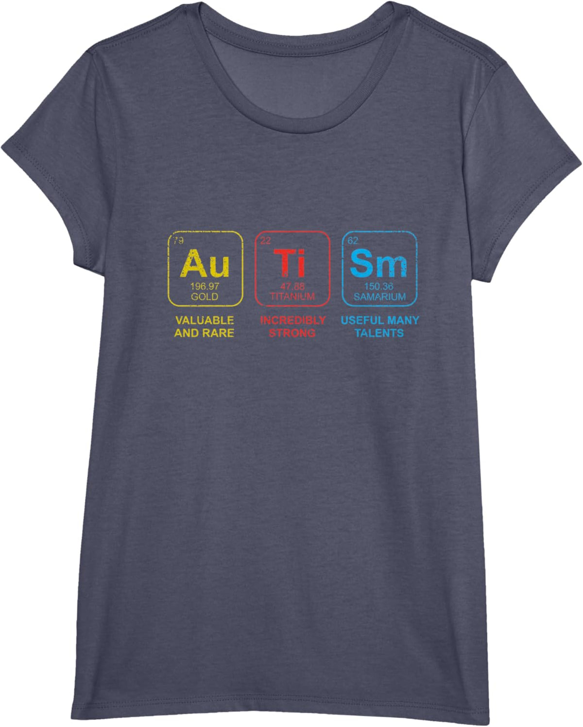 Autism Awareness Women Men Kids Elements Periodic Table ASD