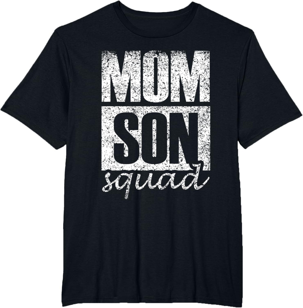Mama Mom Son Mothers Day Love Mama Mommy Son Squad Mother's Day Matching Mom Sons Mother Son T-Shirt, Small, Black