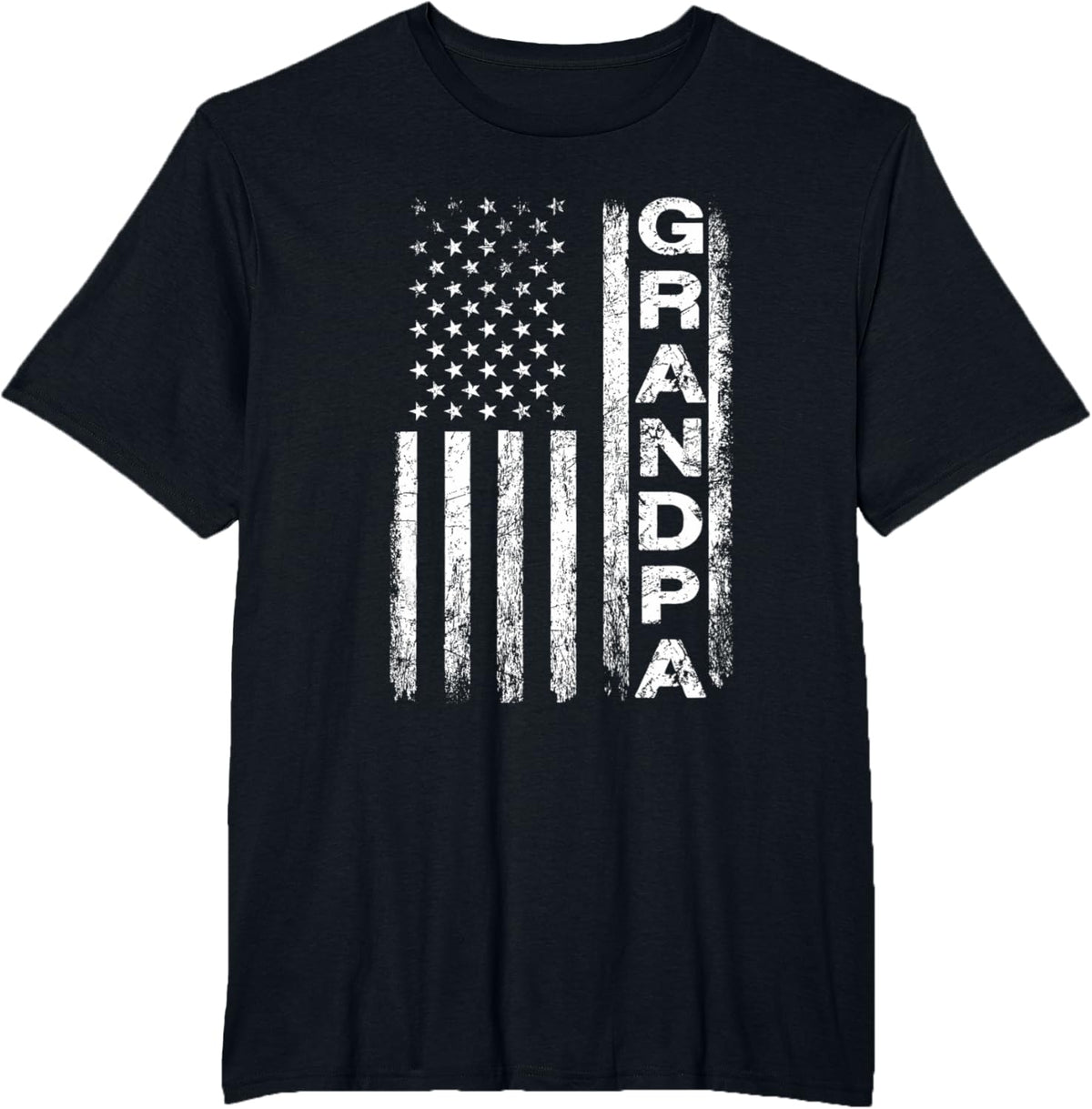 Grandpa Vintage American Flag Father's Day 4th of July Papa