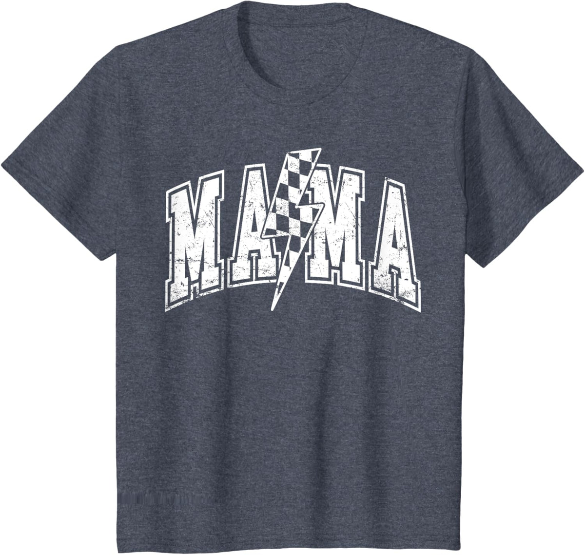 Mama Lightning Bolt Checkered Varsity Mom Women Mother's Day Mother Shirt