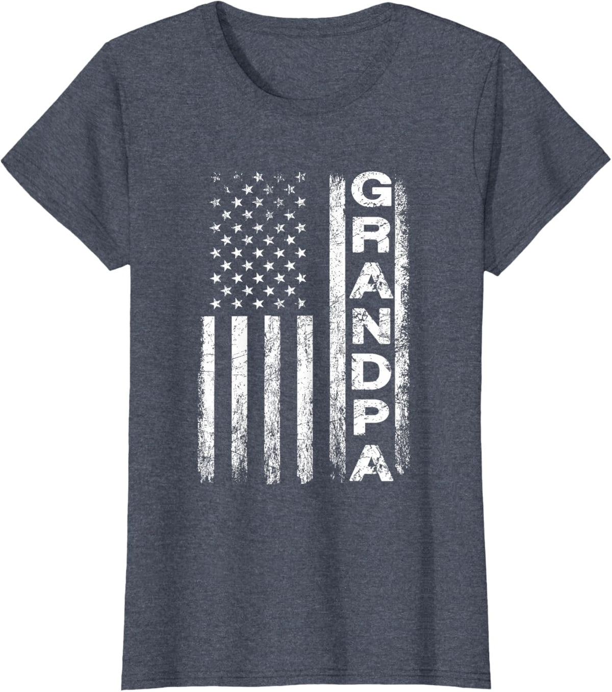 Grandpa Vintage American Flag Father's Day 4th of July Papa