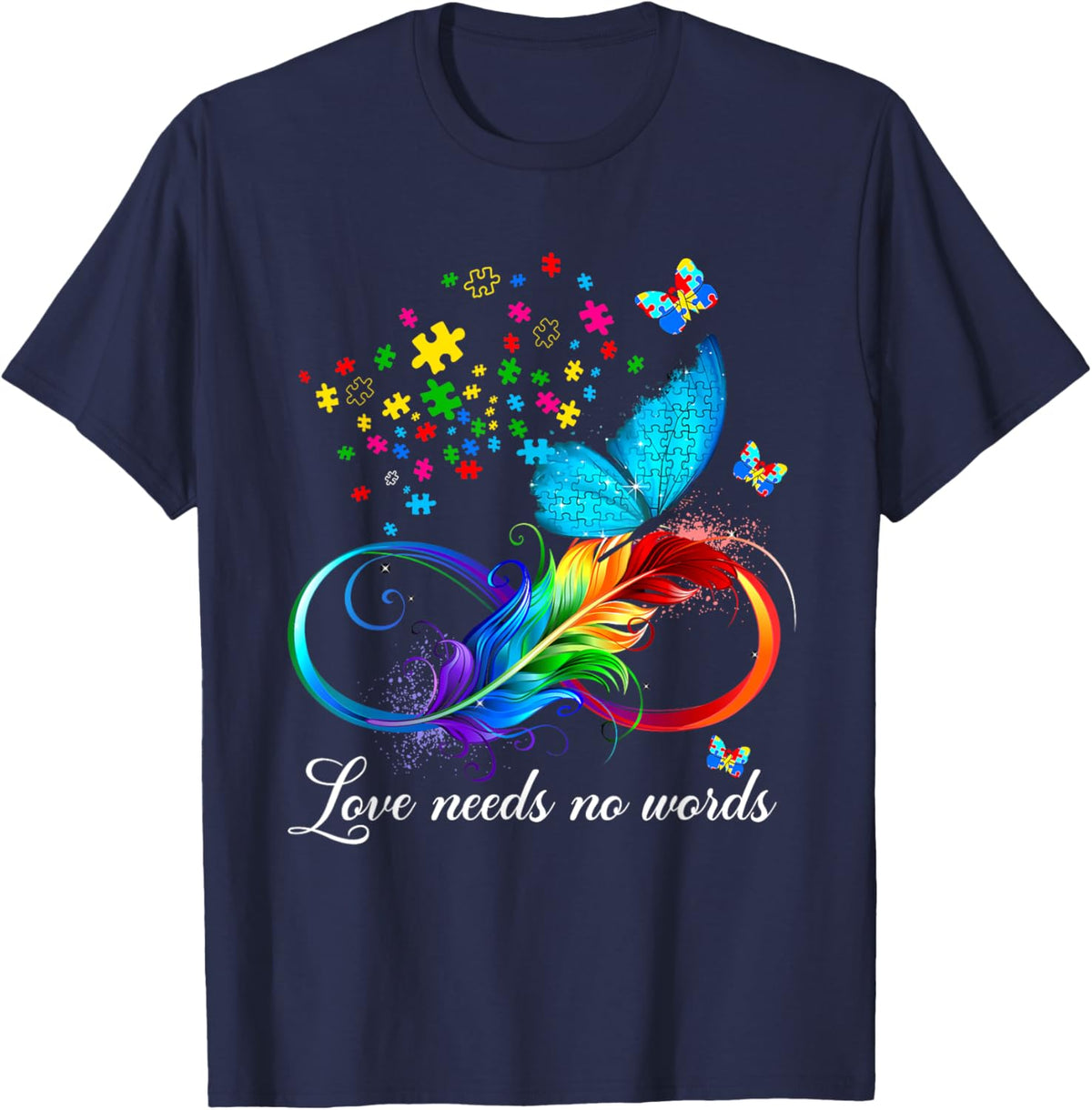 Love Needs No Words Autism Kids Mom Support Autism Awareness