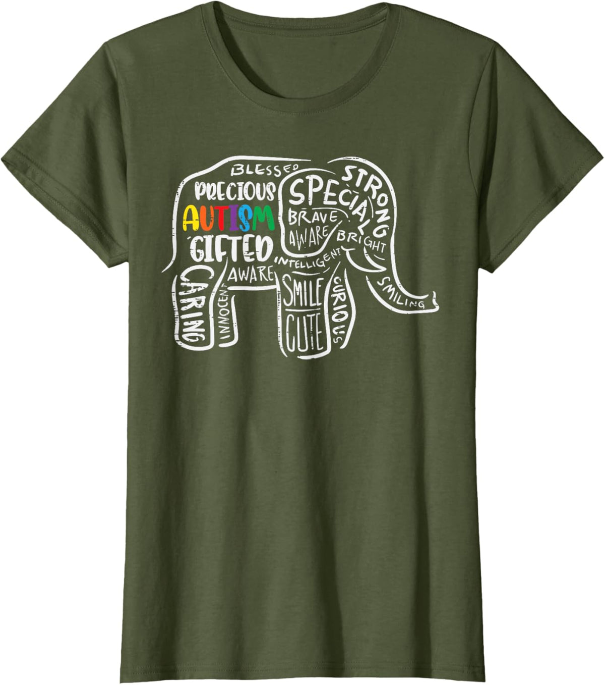 Autism Awareness Elephant Acceptance Autistic Men Women Kids