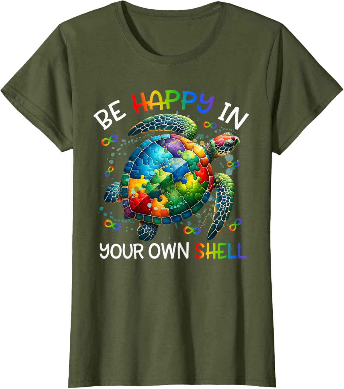 Puzzle Turtle Be Happy In Your Own Shell Autism Awareness
