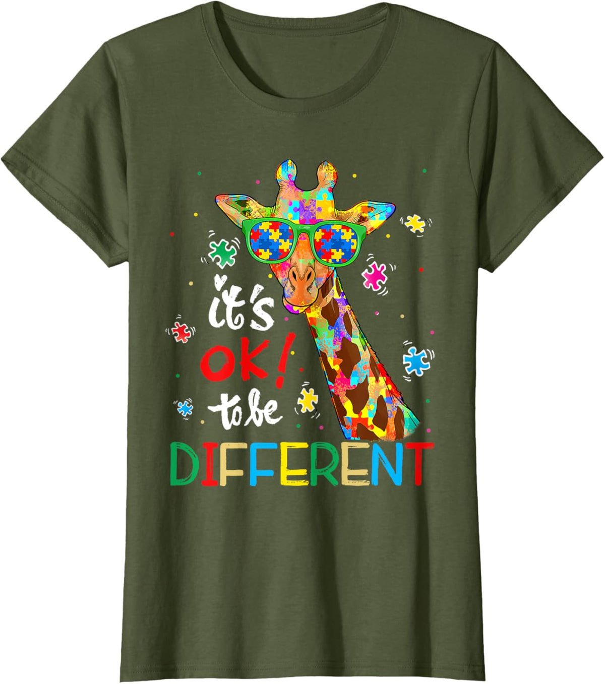 Autism Awareness Acceptance Women Kid Its Ok To Be Different