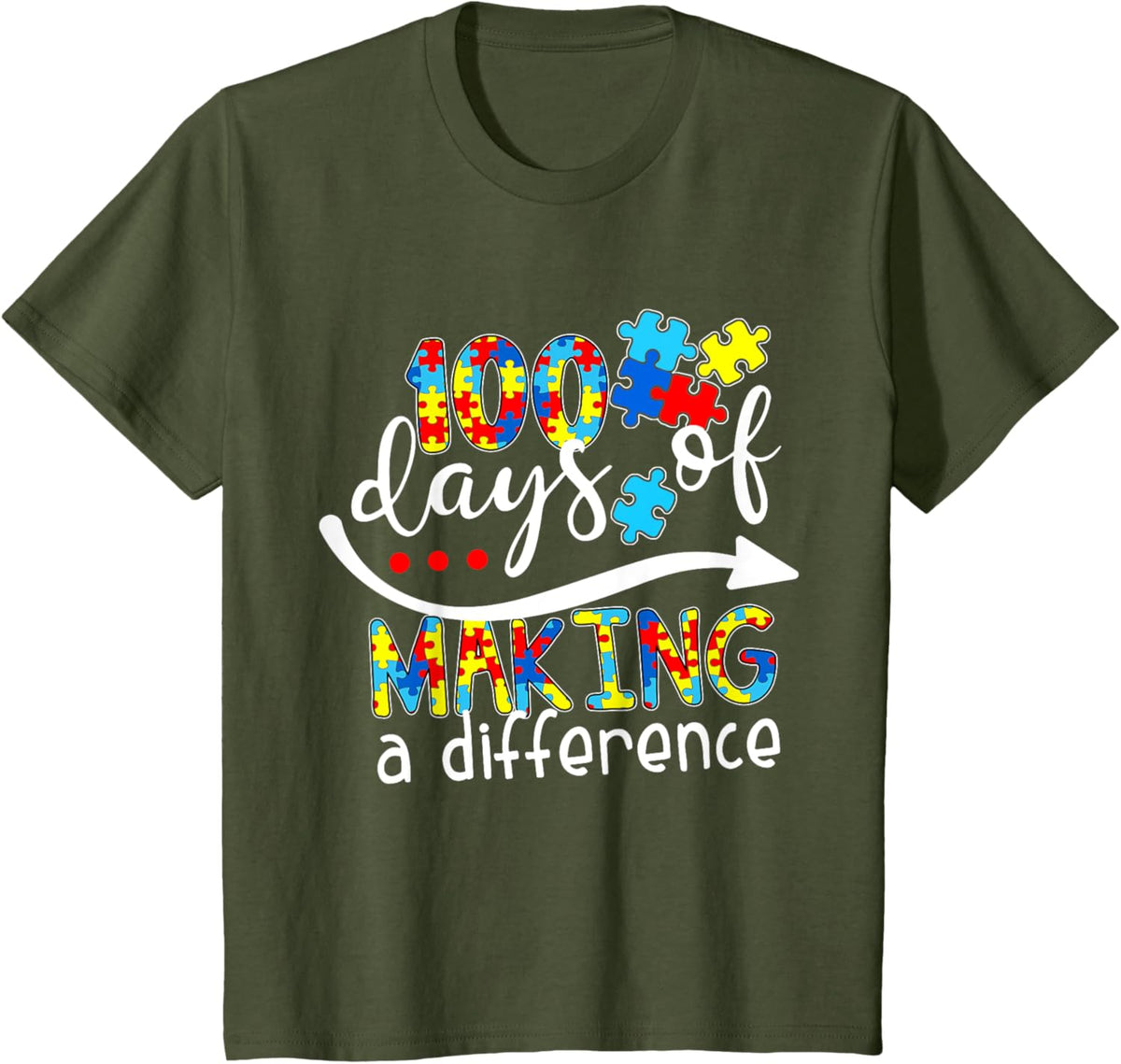 Autism 100 Days 100th day of school teacher autism awareness