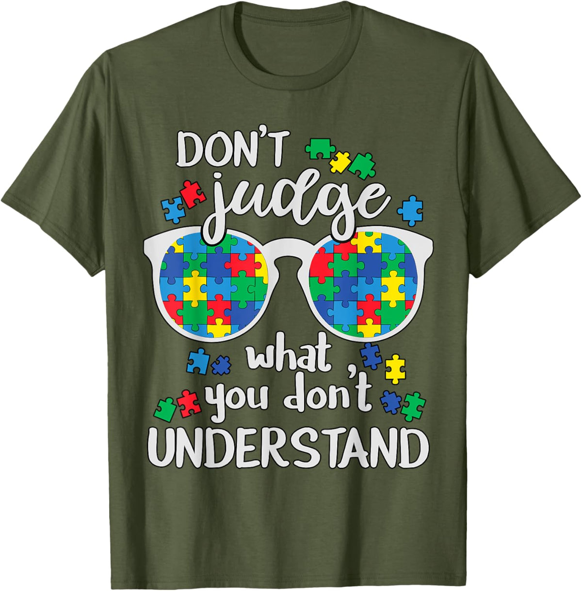 Don't Judge Understand Love Autistic Kids Autism Awareness