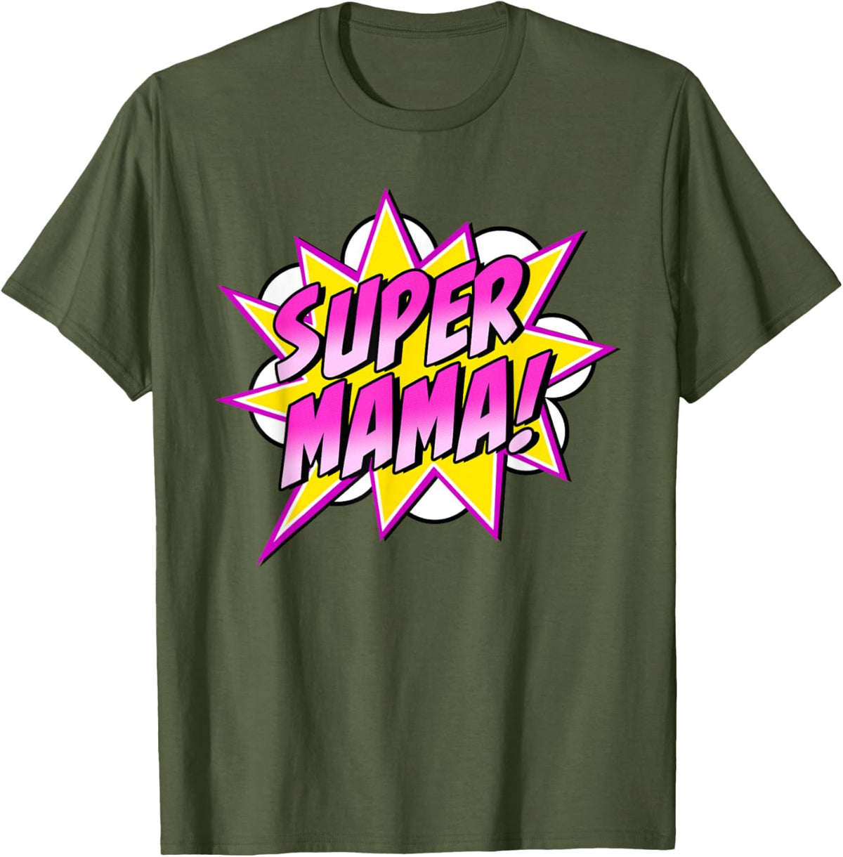 Super Mama Comic Book Superhero Mother's Day