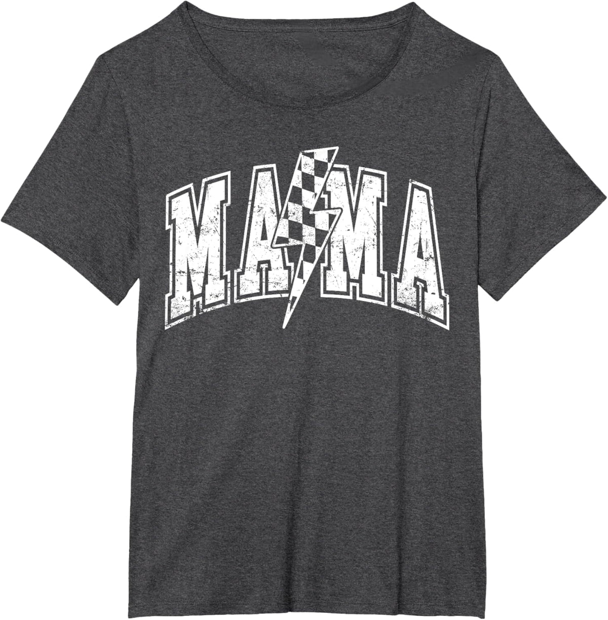Mama Lightning Bolt Checkered Varsity Mom Women Mother's Day Mother Shirt