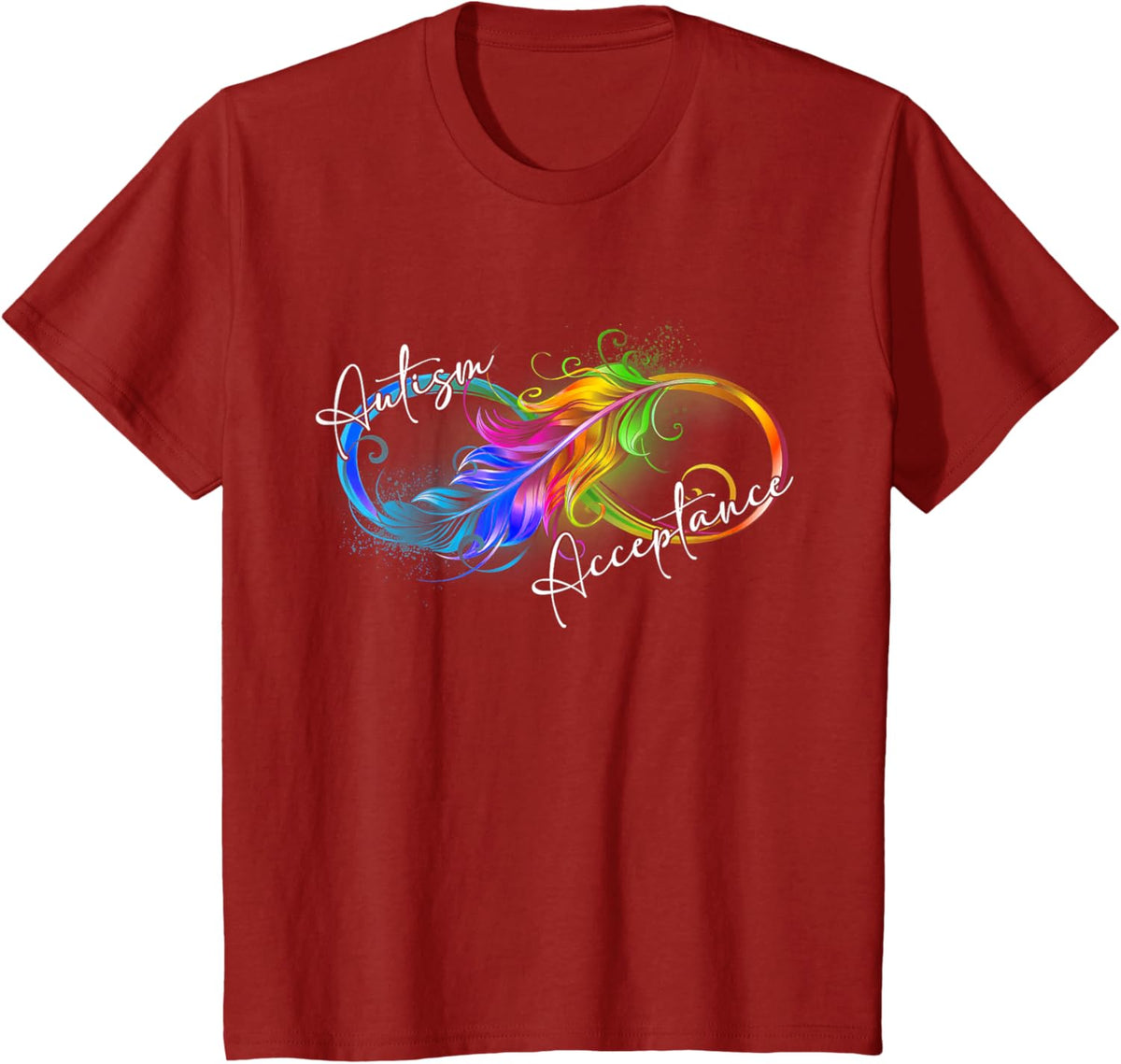 Autism Red Instead Infinity Symbol Autistic Acceptance