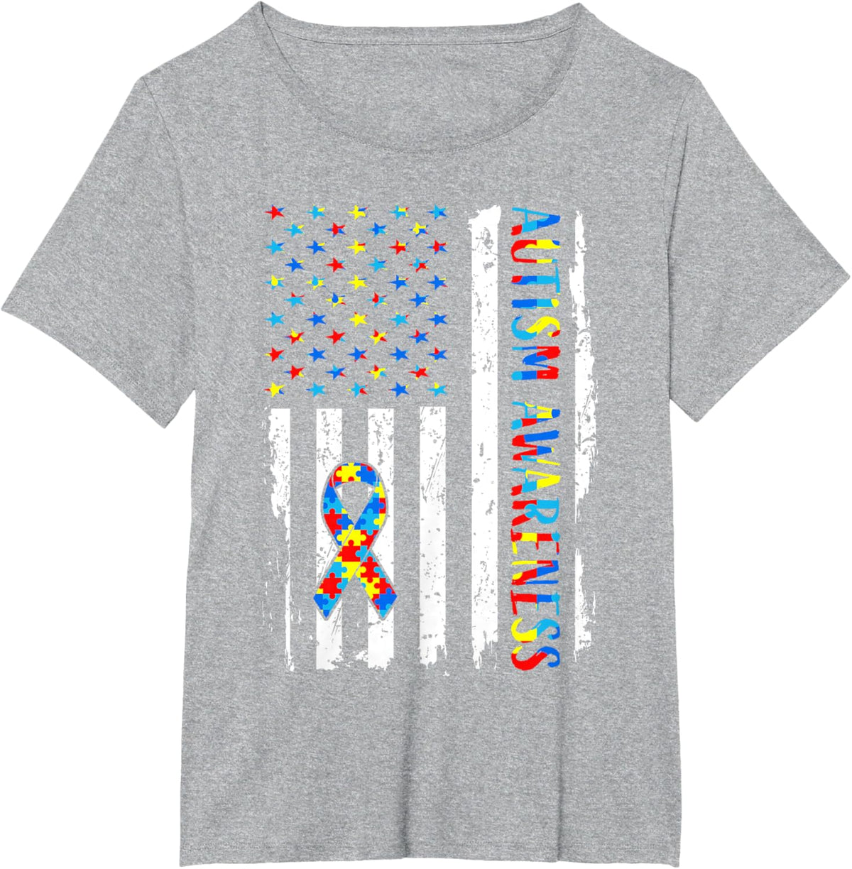 Autism Awareness Mom Dad USA flag Autistic Awareness Autism