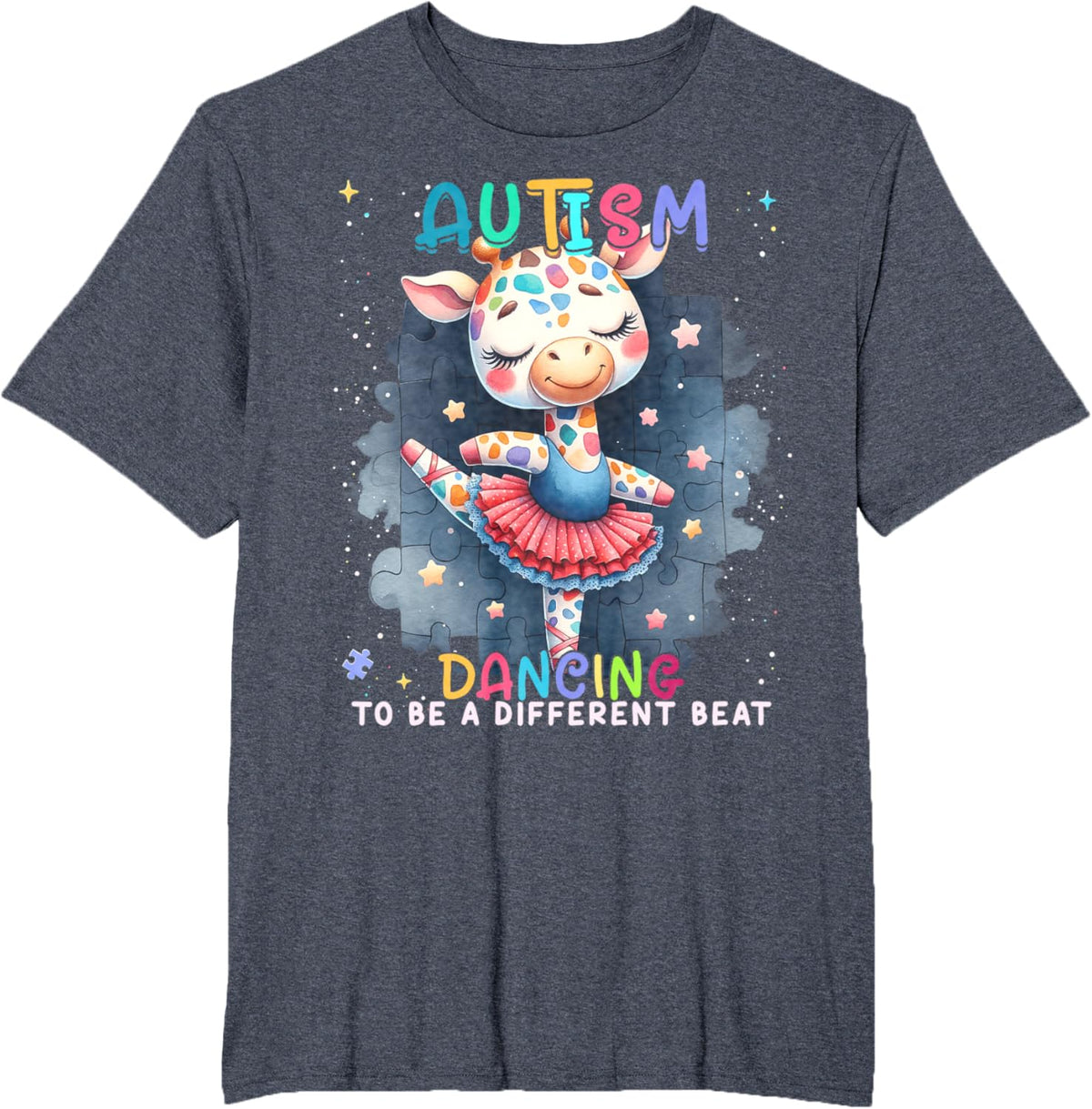 Autism Awareness Cute Unicorn Dancing To A Different Beat